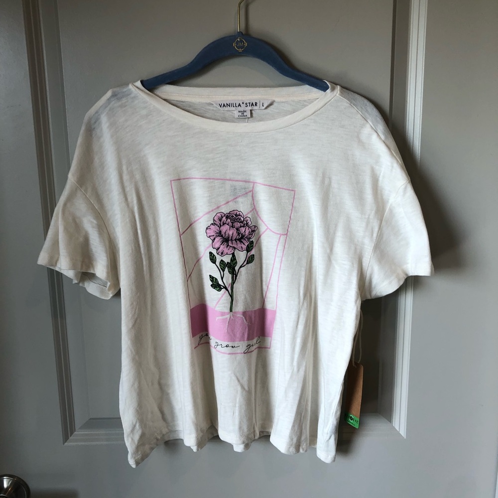 BRAND NEW WITH TAGS Crop top “you grow girl”